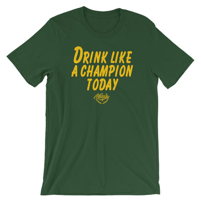 Drink Like a Champion T-Shirt (Green/Yellow)