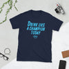 Drink Like a Champion T-Shirt (Navy/Light Blue)