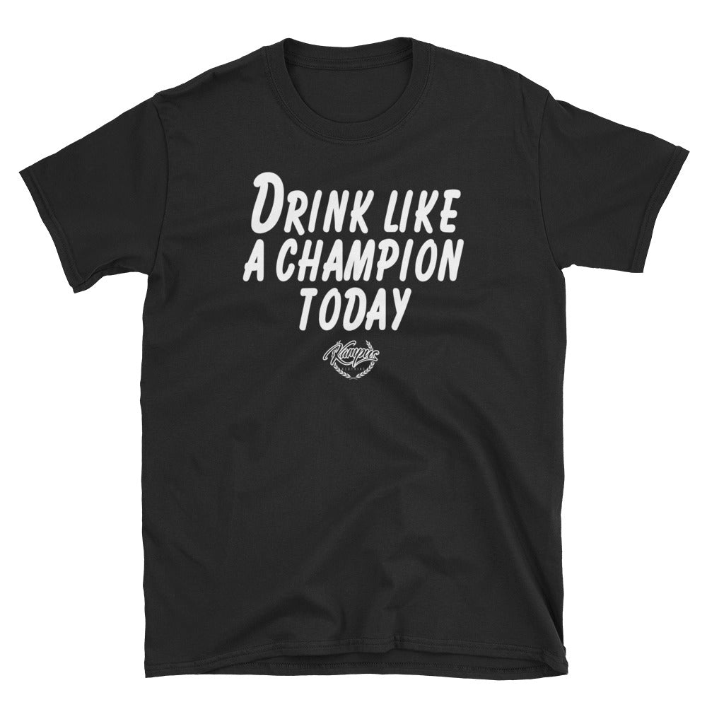 Drink Like a Champion T-Shirt (Black/White)