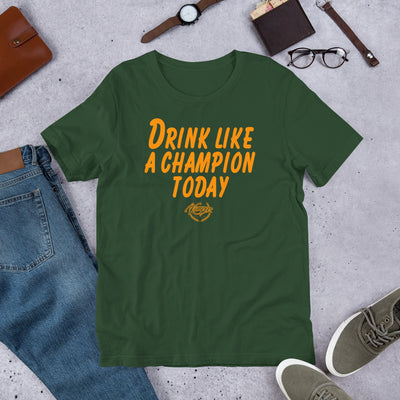 Drink Like a Champion T-Shirt (Green/Orange)