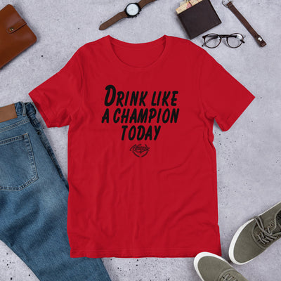 Drink Like a Champion T-Shirt (Red/Black)