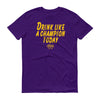 Drink Like a Champion T-Shirt (Purple/Yellow)